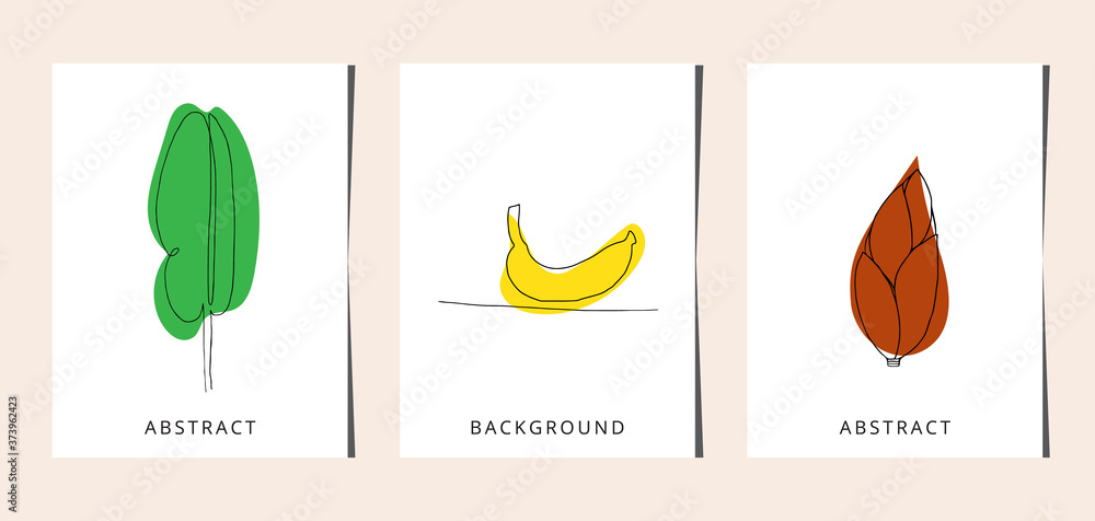 Banana continuous one line drawing. Banana. Vector illustration.