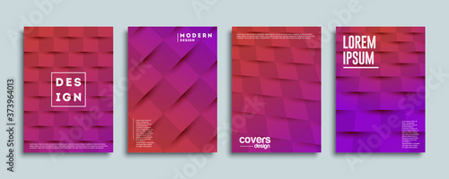 Abstract vector covers design template. Geometric gradient background. Background for decoration presentation, brochure, catalog, poster, book, magazine