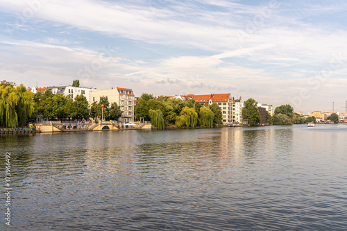Southern bank of the Spree river in Berlin