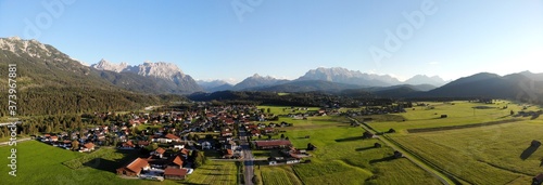 Flug-Panorama Krün
