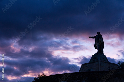 Oaxaca de Juárez, Oaxaca.   Benito Juarez memorial located at the Fortin hill. photo