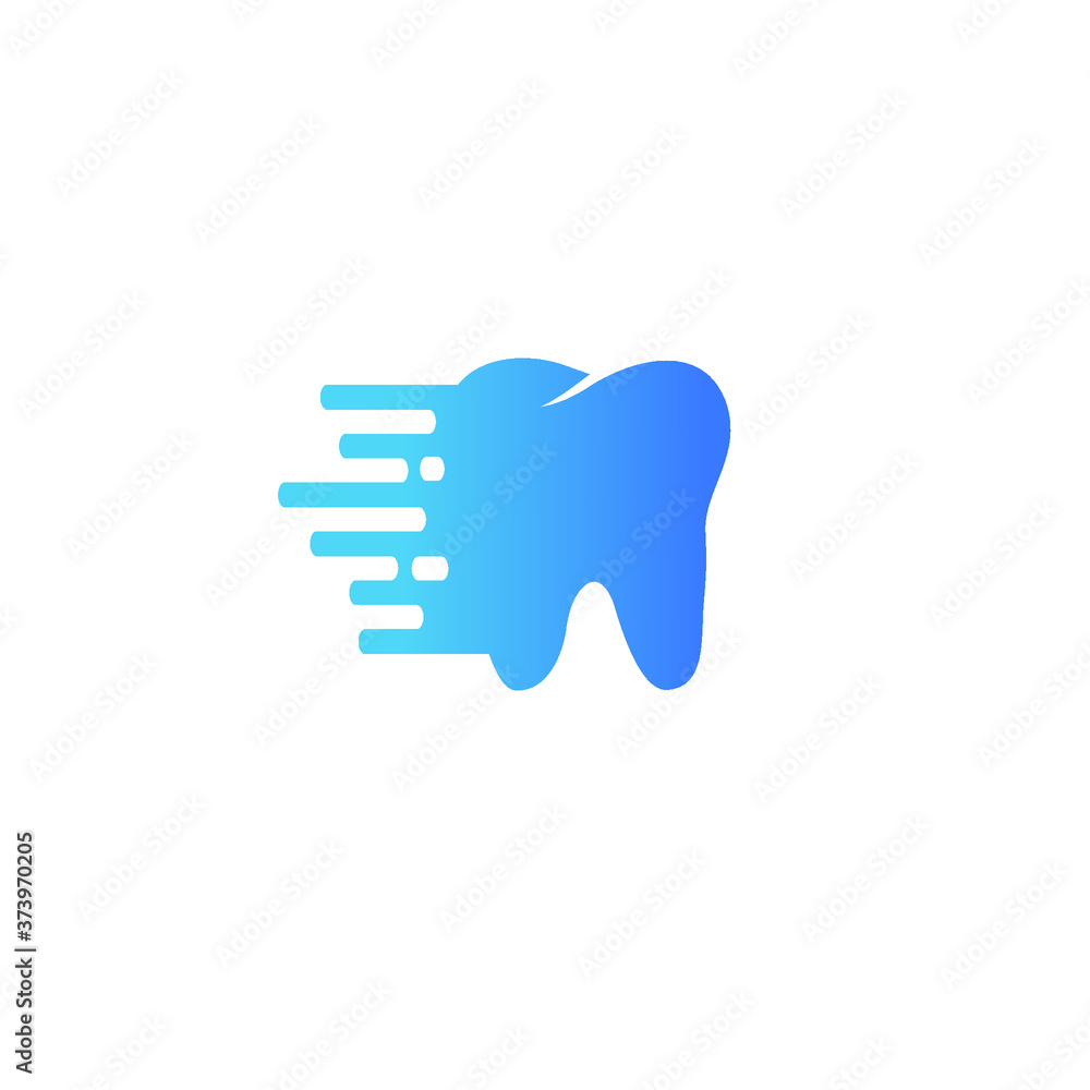Fast and Tooth logo and icon design Fast and Tooth logo and icon design