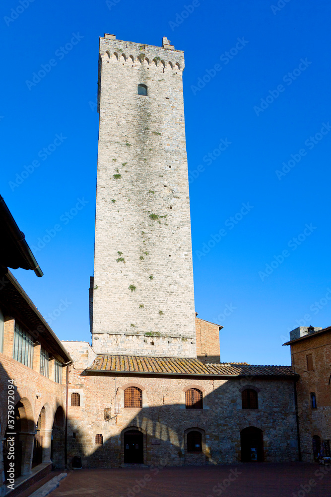 Tuscany impressions, old town San Gimignano, Italy.