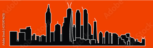 Dubai, United Arab Emirates skyline