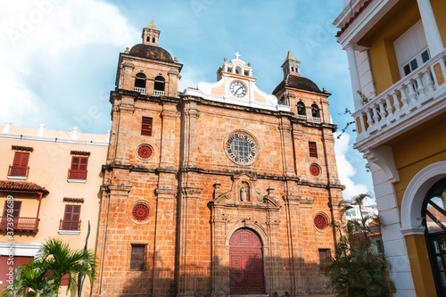 Colonial Church in Cartagena, Colombia