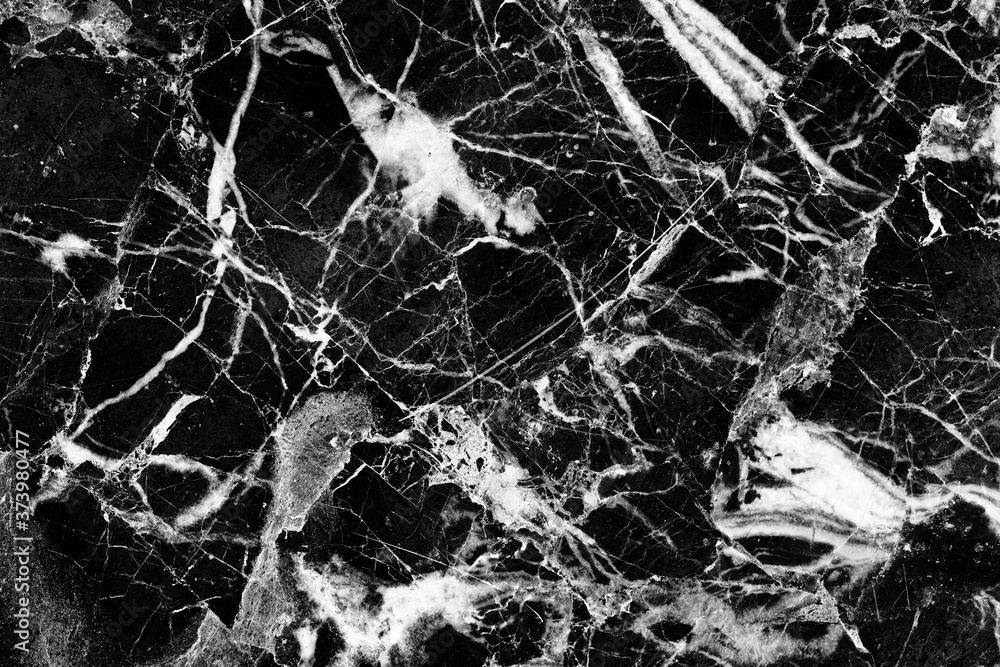 Patterned natural detailed structure of black and white marble texture ...