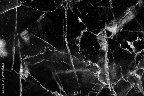 Wallpaper Mural White pattern natural detailed structure of black marble texture for interior or product design. Abstract dark background. Torontodigital.ca