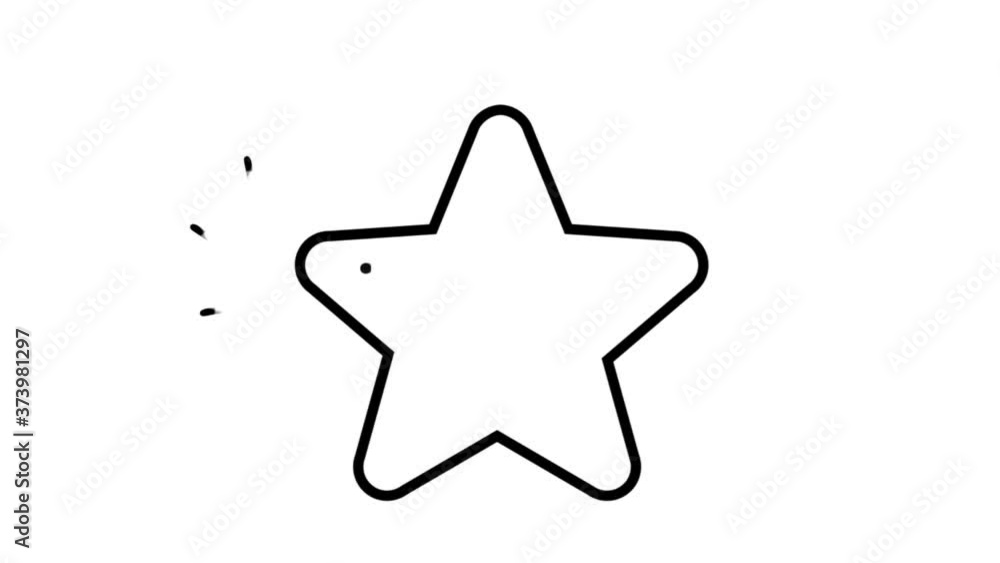 Star line icon on the Alpha Channel Star line icon on the Alpha Channel
