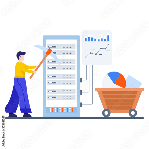 
Exploration of big data, data mining flat vector
