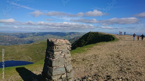 Helvellyn trig point August 2020