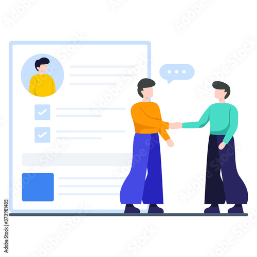 
Flat design of know your customer vector, customer retention

