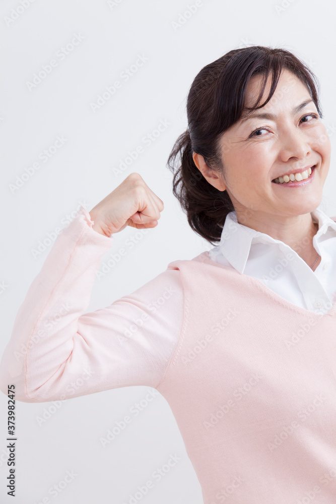元気なミドル女性 元気なミドル女性