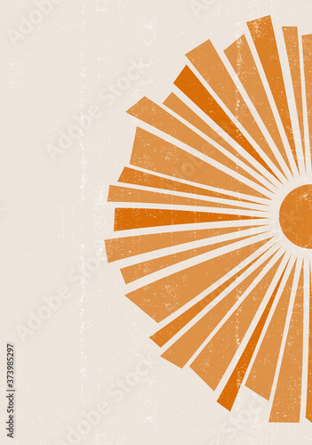 Abstract  Sun print boho minimalist printable wall art
