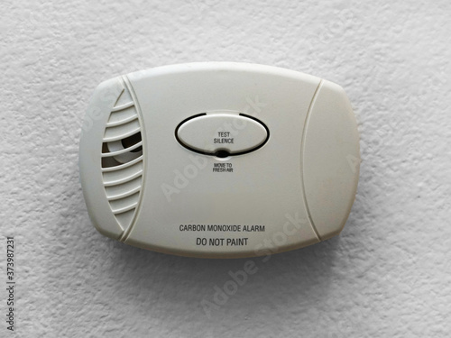 Valokuva Wall mounted Carbon Monoxide Alarm installed in home.
