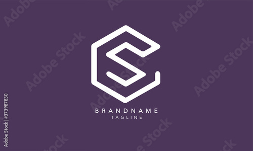 Alphabet letters Initials Monogram logo CS, SC, C and S