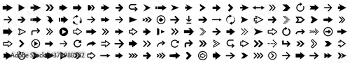 Arrow icon set. Arrow collection. Simple arrows big set. Vector