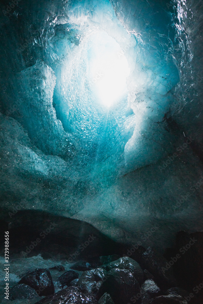 inside of a glacier cave in seward, alaska inside of a glacier cave in seward, alaska