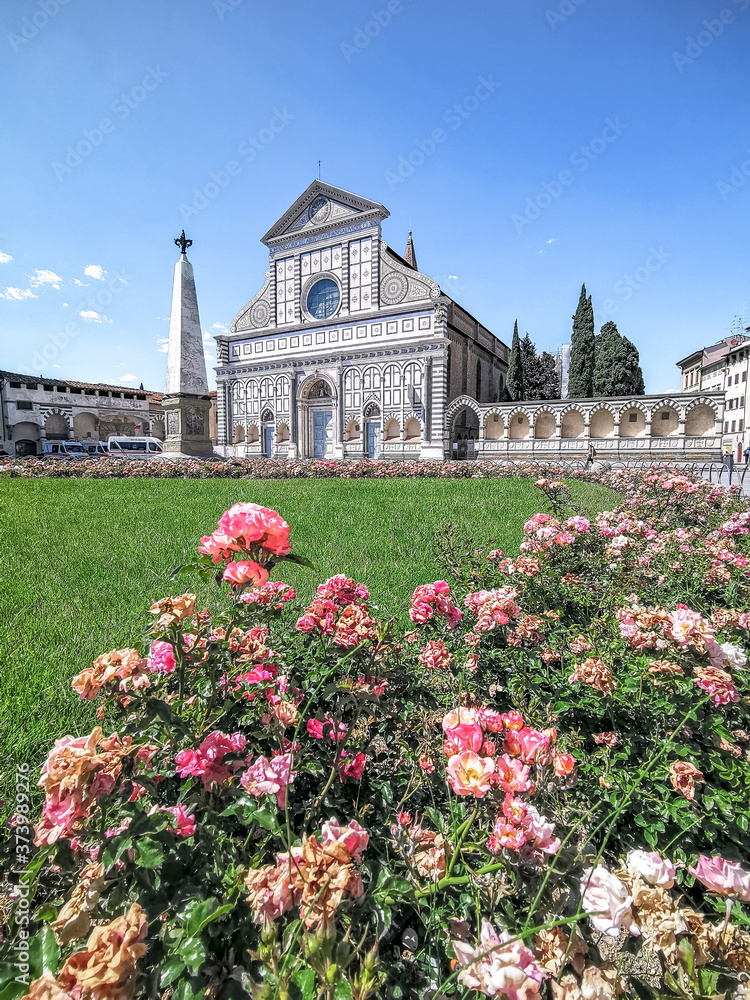 The church of Santa Maria Novella in April 2020 during Covid crisis