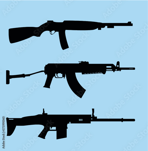 Weapon icon set