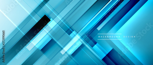 Dynamic lines on fluid color gradient. Trendy geometric abstract background for your text, logo or graphics