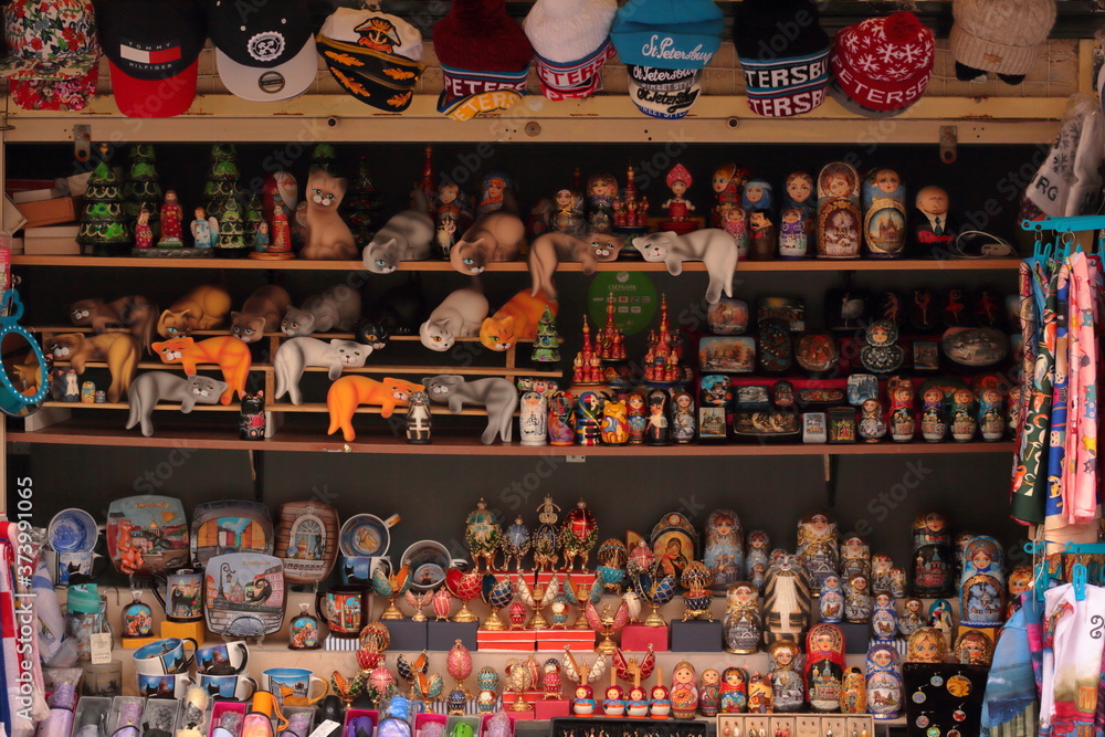 souvenir shop at the market souvenir shop at the market
