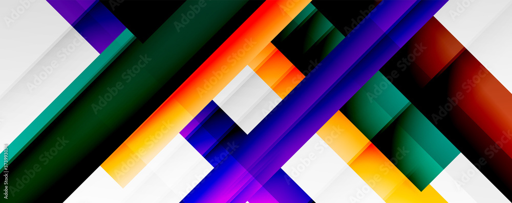 Geometric abstract backgrounds with shadow lines, modern forms, rectangles, squares and fluid gradients. Bright colorful stripes cool backdrops Geometric abstract backgrounds with shadow lines, modern forms, rectangles, squares and fluid gradients. Bright colorful stripes cool backdrops