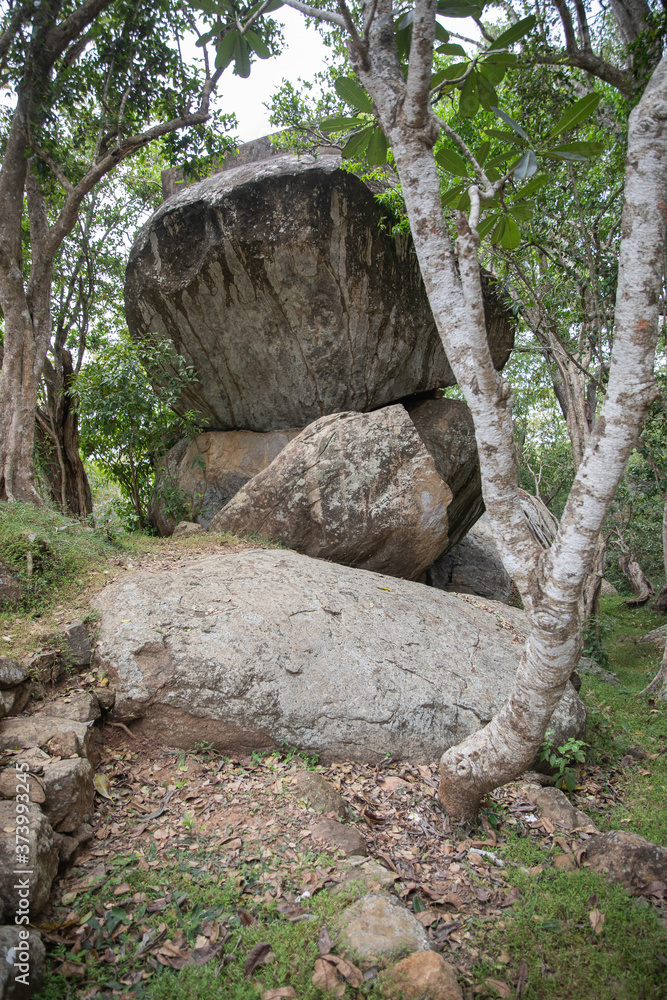 Sri Lanka, temples and landscape around Sigiria and the Liobs Rock