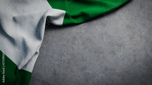 Foto Flag of Nigeria on concrete backdrop