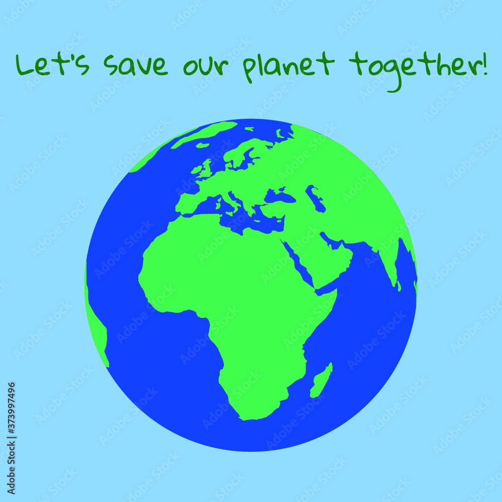poster about saving our planet