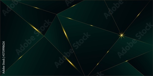 Emerald Luxury Gold Background. New Year Christmas Celebration 