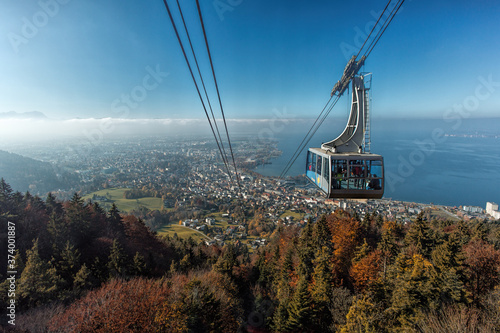 Tableau sur toile Pfänder Seilbahn