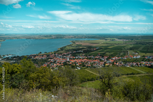 View from Castle onto the small village in Moravia