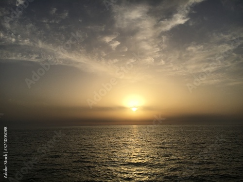 sunset in the sea © kievita