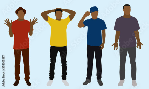 Black Teen Boys Wearing Skinny Jeans