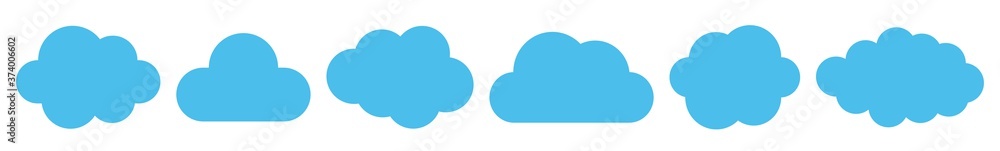 Cloud Icon Blue | Clouds Illustration | Weather Climate Symbol | Computing Storage Logo | Cartoon Bubble Sign | Isolated | Variations Cloud Icon Blue | Clouds Illustration | Weather Climate Symbol | Computing Storage Logo | Cartoon Bubble Sign | Isolated | Variations