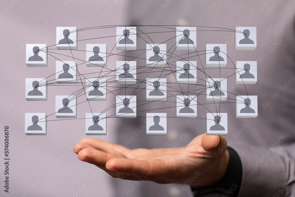 organization chart team concept networking group organization chart team concept networking group
