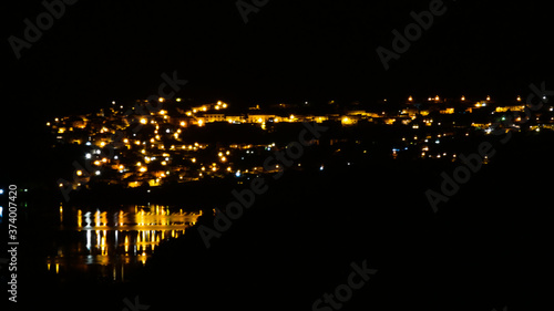 Night view of the village of Barrea within the National Park of Abruzzo, Lazio and Molise photo