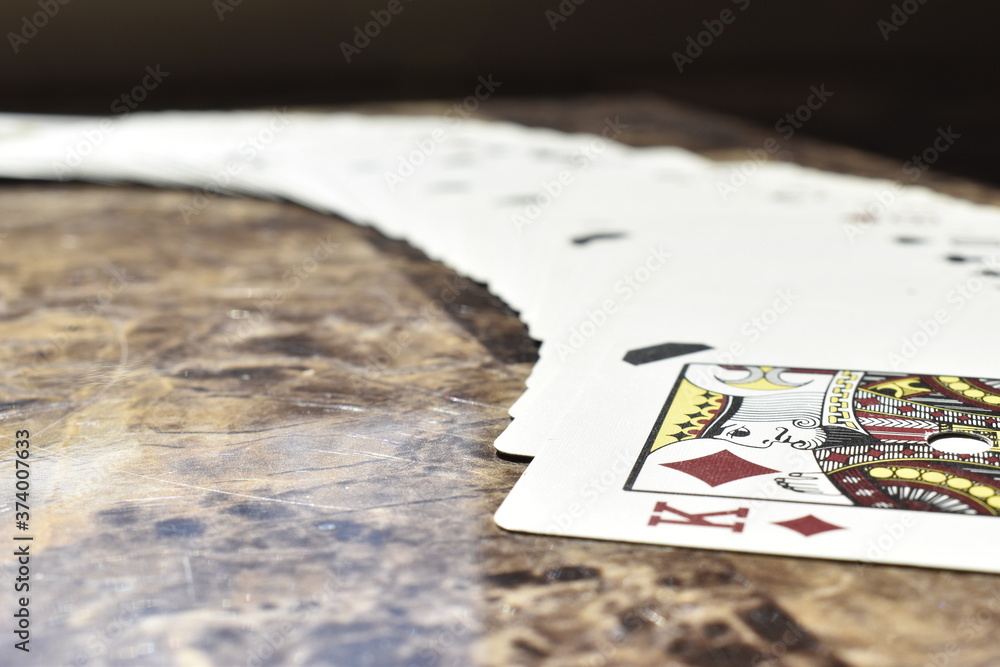 Naklejka premium King on Top of the Deck