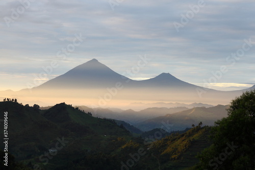 Muhavura and Gahinga Volcanoes photo