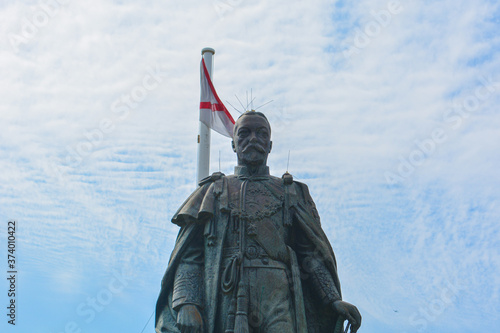 Statue of King George V in Jersey, United Kingdom photo