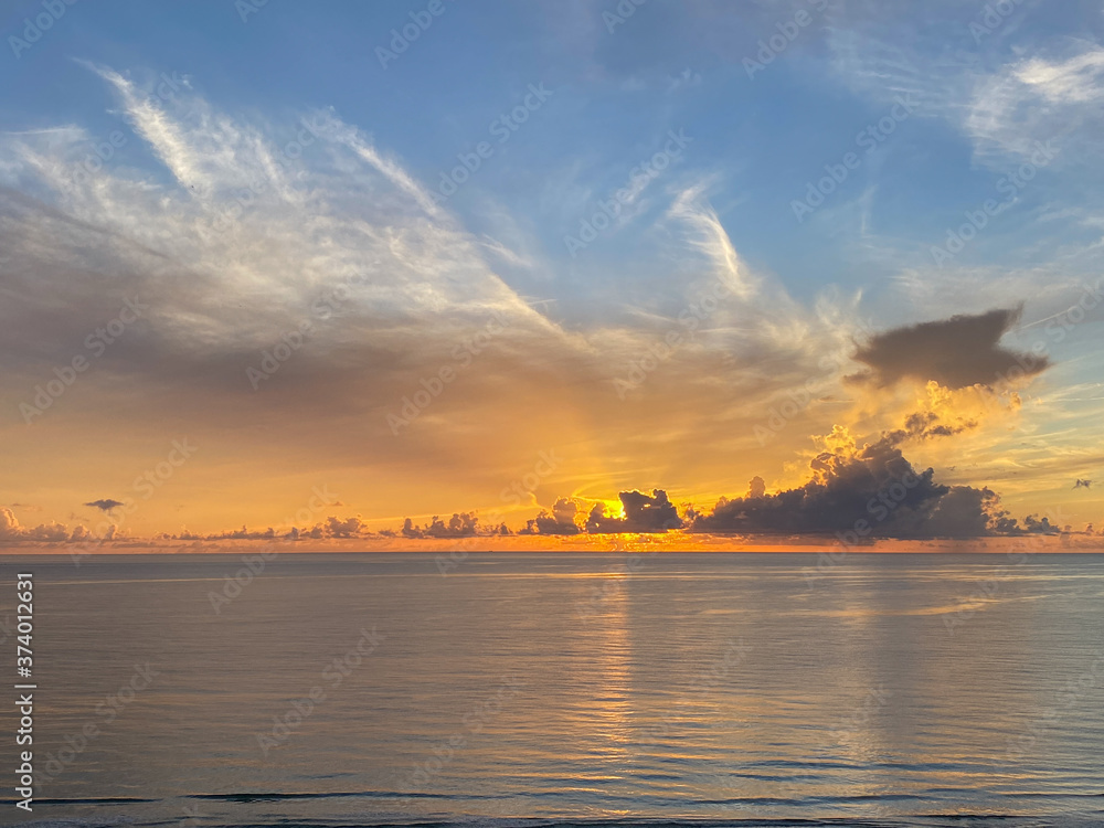 Sunrise over the Atlantic Ocean. Sunrise over the Atlantic Ocean.