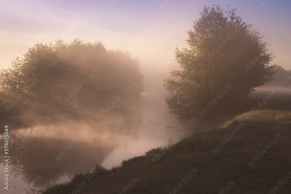 fog in the mountains