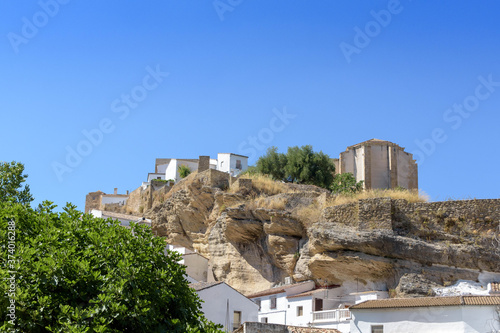 Setenil de las Bodegas. Grazalema. Typical white village of Spain in the province of Cadiz in Andalusia, Spain