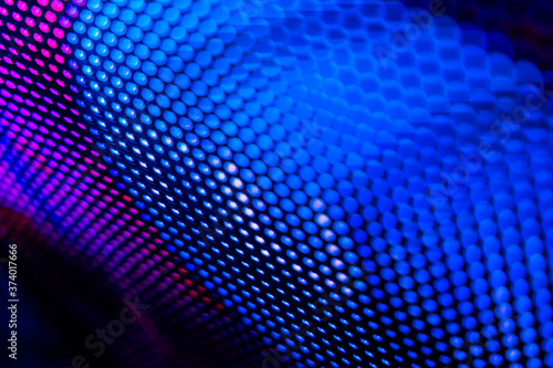 CloseUp LED blurred screen. LED soft focus background. abstract background ideal for design.