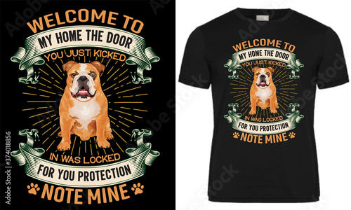Dog t shirt design