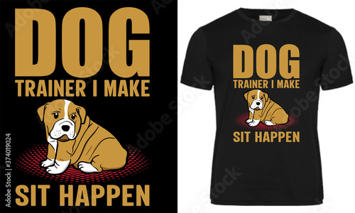 Dog t shirt design