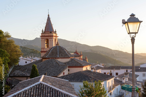 Zahara de la Sierra. Typical white village of Spain in the province of Cadiz in Andalusia, Spain