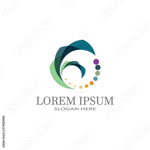  Vector illustration Business Abstract Circle icon