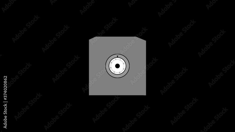 Vector animation of a grey, cube safe with a numbered lock spinning both and forth as if about to open. The safe is set against a black background. Vector animation of a grey, cube safe with a numbered lock spinning both and forth as if about to open. The safe is set against a black background.