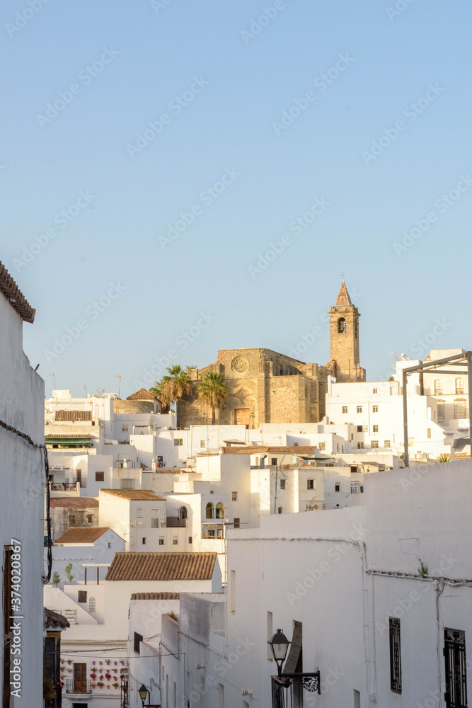 Vejer de la Frontera. Typical white village of Spain in the province of Cadiz in Andalusia, Spain